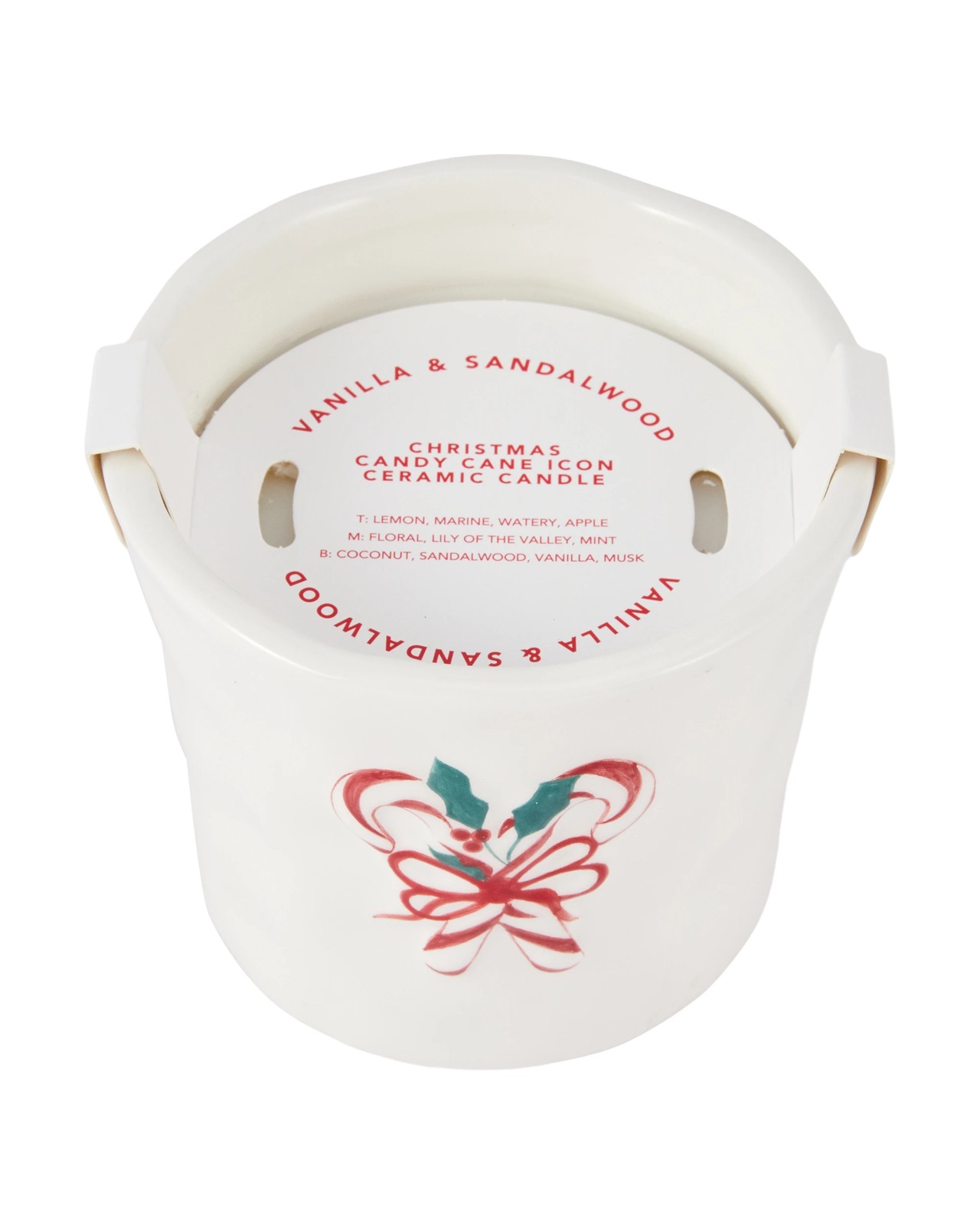 Anko Christmas Candycane Icon Ceramic Candle 4 of 5