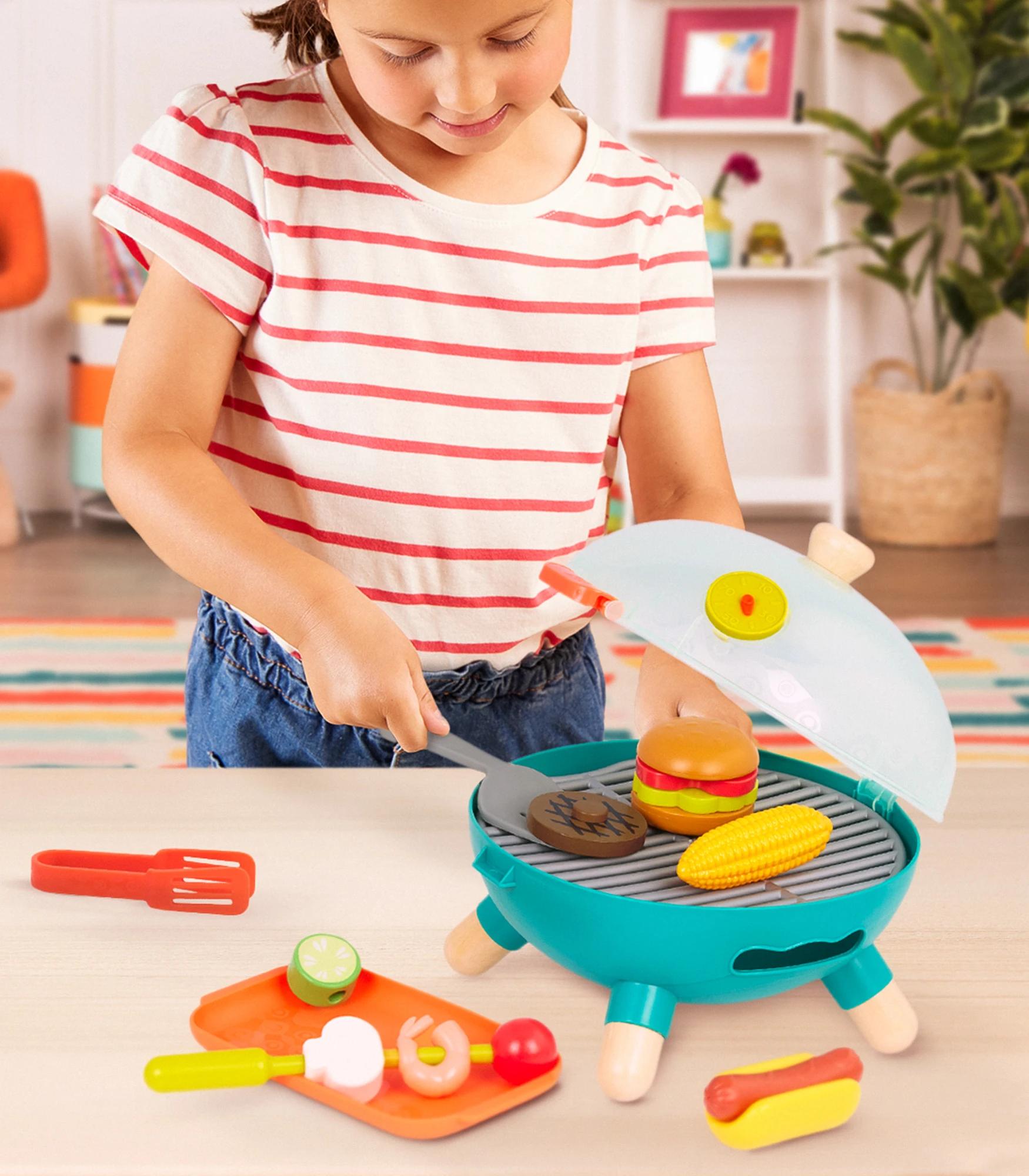 B. Toys Mini Chef - BBQ Grill Playset Toy Grill & Play Food | Target ...