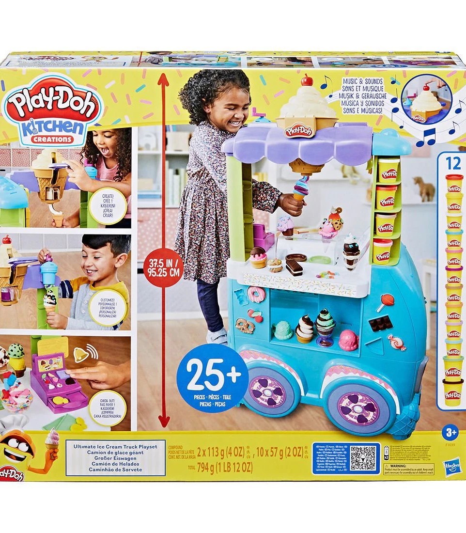 Play Doh Kitchen Creations Ultimate Ice Cream Truck Playset Target Australia