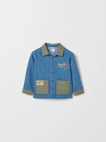 Marvel Denim Long Sleeve Shacket