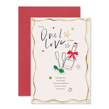 I Love Glasses Christmas Card - Hallmark