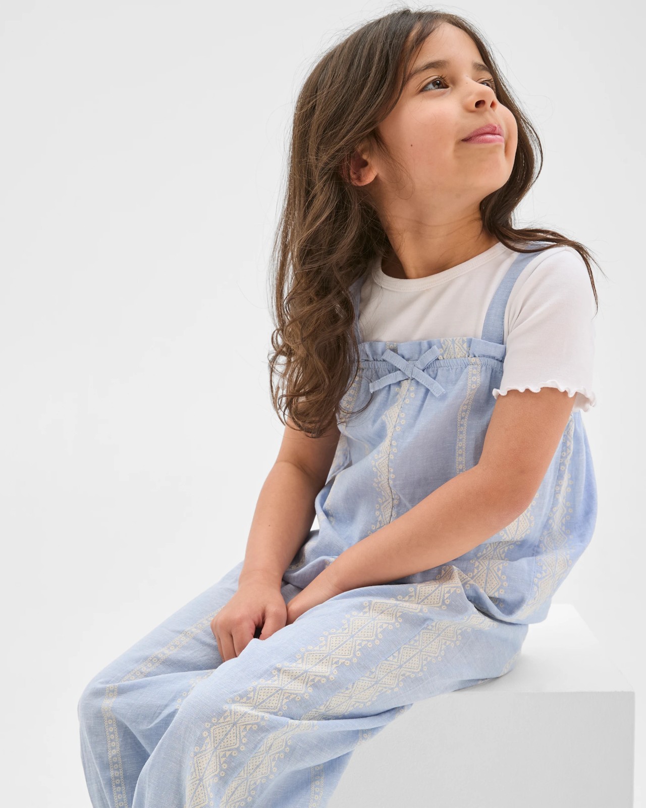 Australian Cotton Blend Jumpsuit - Blue 2 of 5