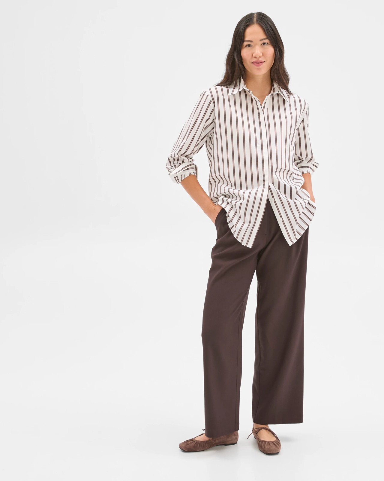 Preview Australian Cotton Poplin Shirt - Cloud Dancer 2 of 6