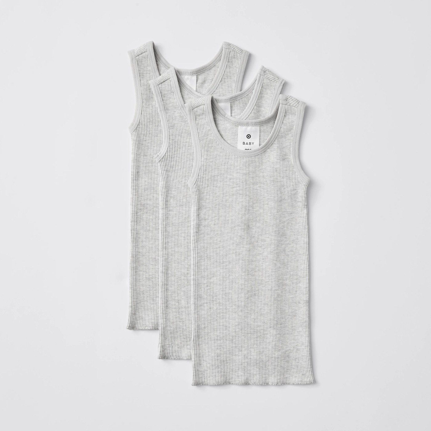 Baby Organic Cotton Vests 3 Pack 5 of 5