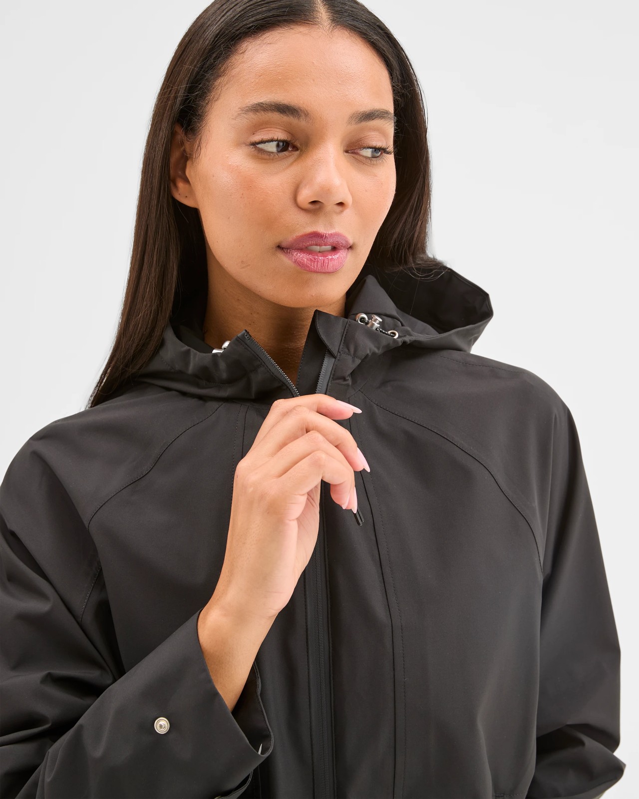 Waterproof Longline Jacket - Black 5 of 6