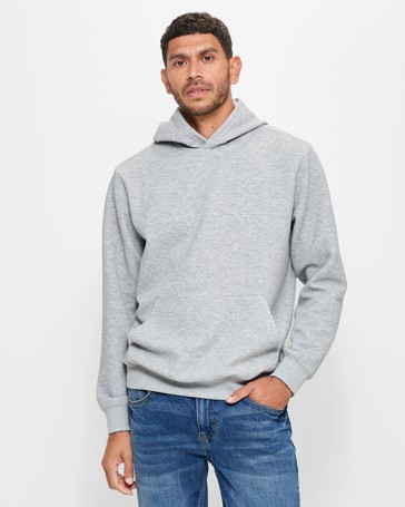 Textured Fleece Hoodie