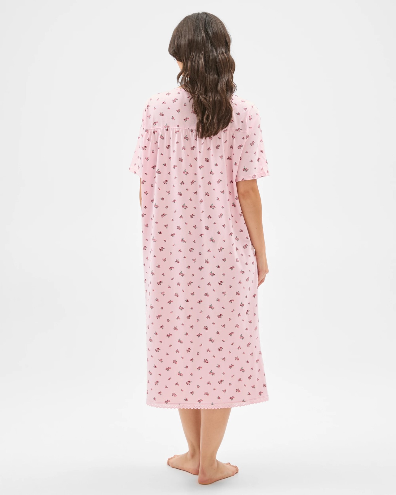 Australian Cotton Short Sleeve Traditional Sleep Nightie 6 of 6