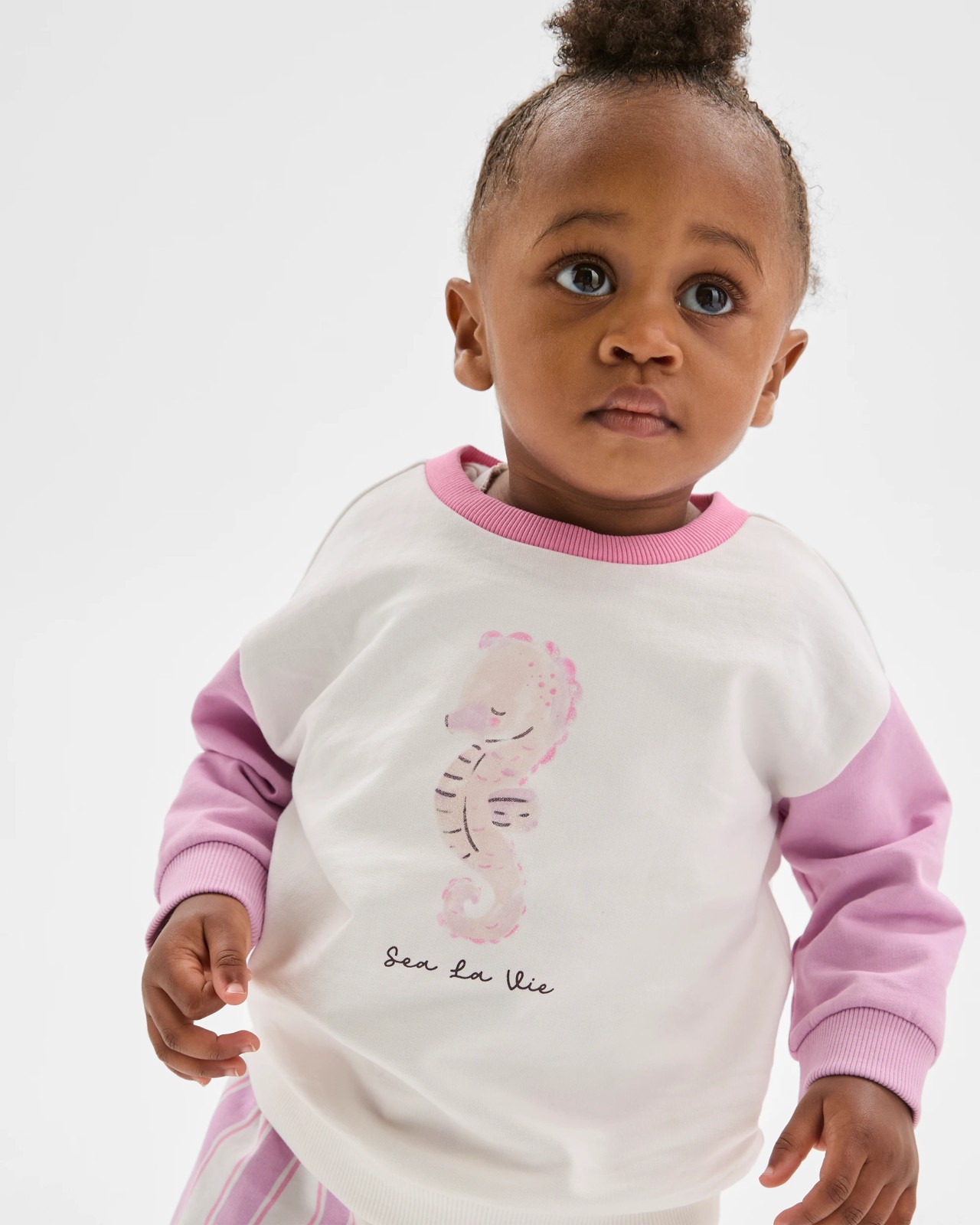 Organic Cotton Jumper and Shorts Set - Lilac 2 of 6