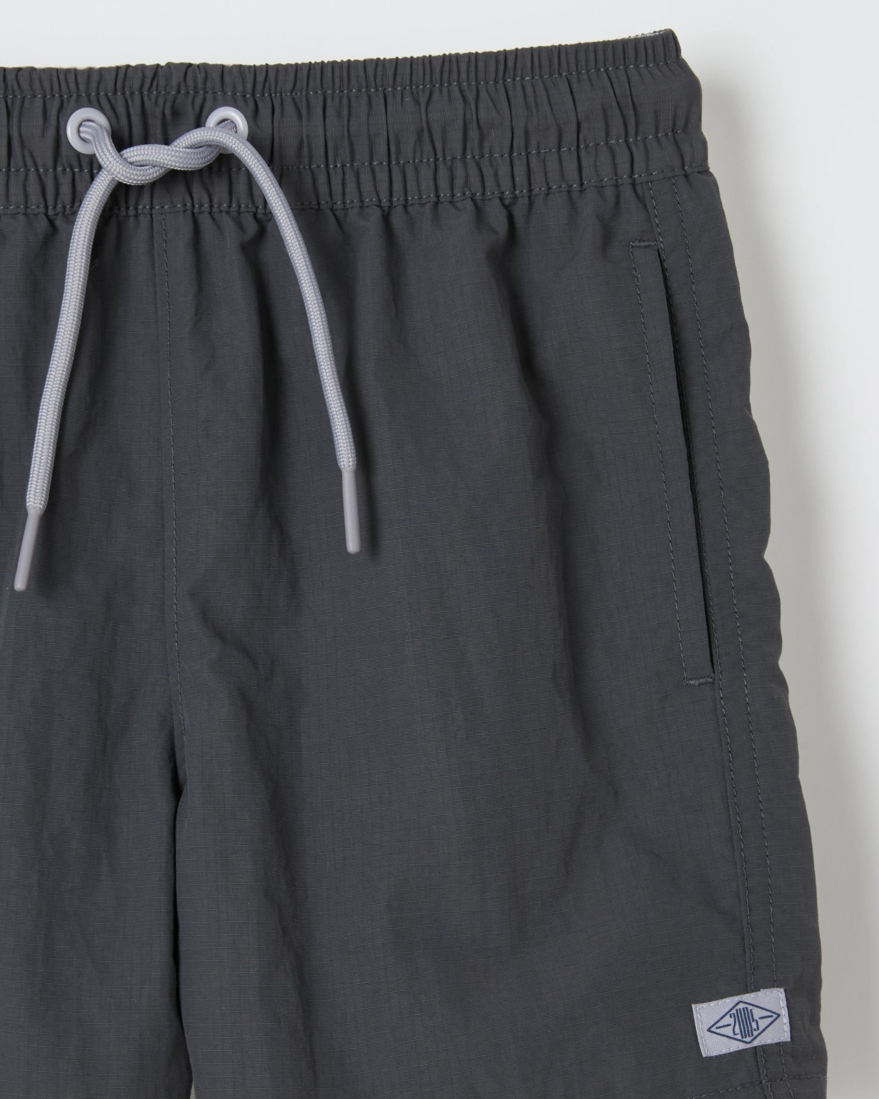 Panelled Volley Shorts - Charcoal 2 of 2