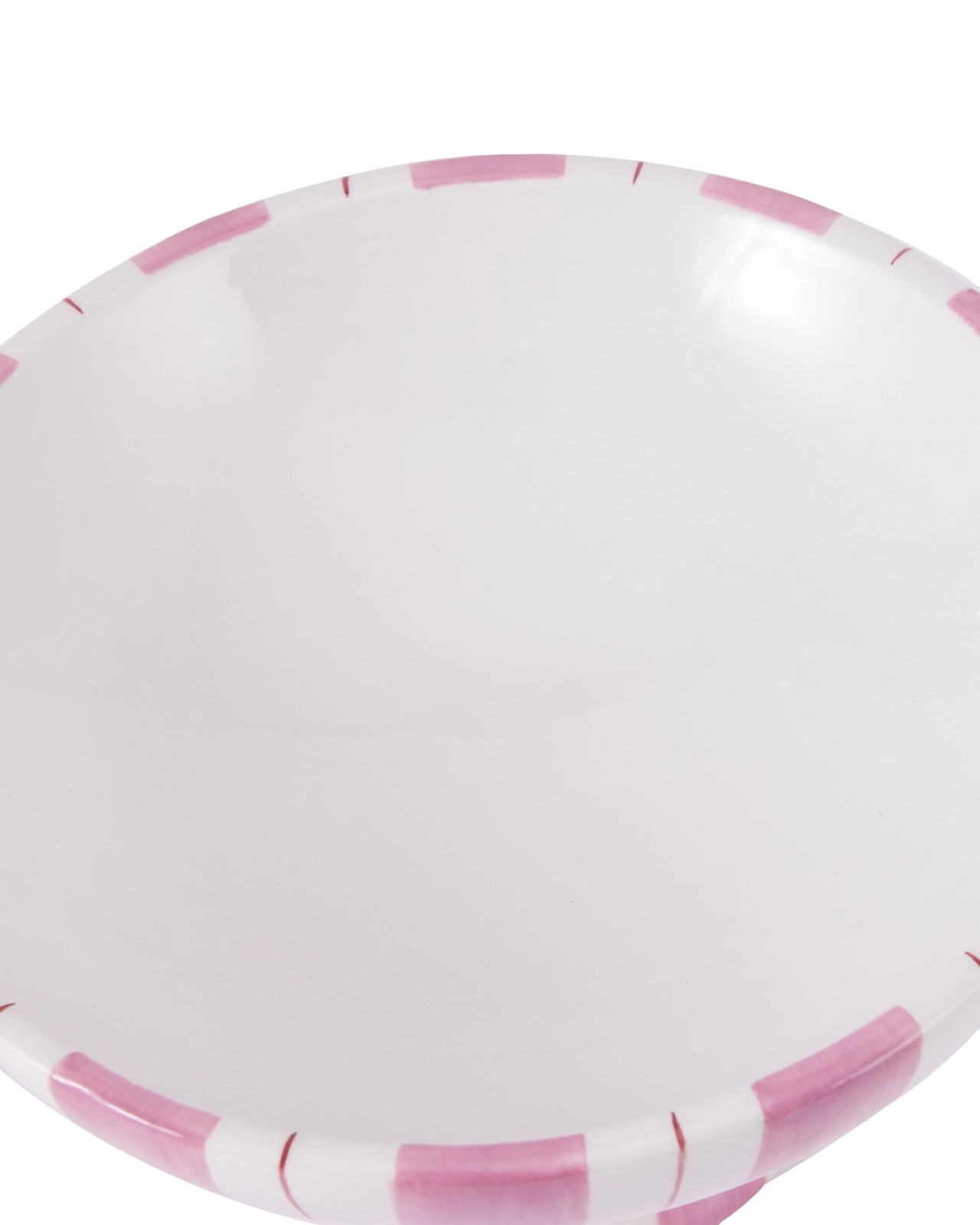 Anko Pink Stripe Ceramic Decor Bowl 3 of 5