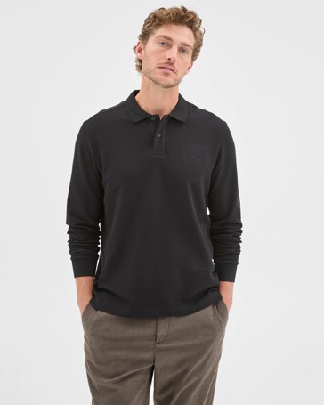 Australian Cotton Blend Boucle Polo Top