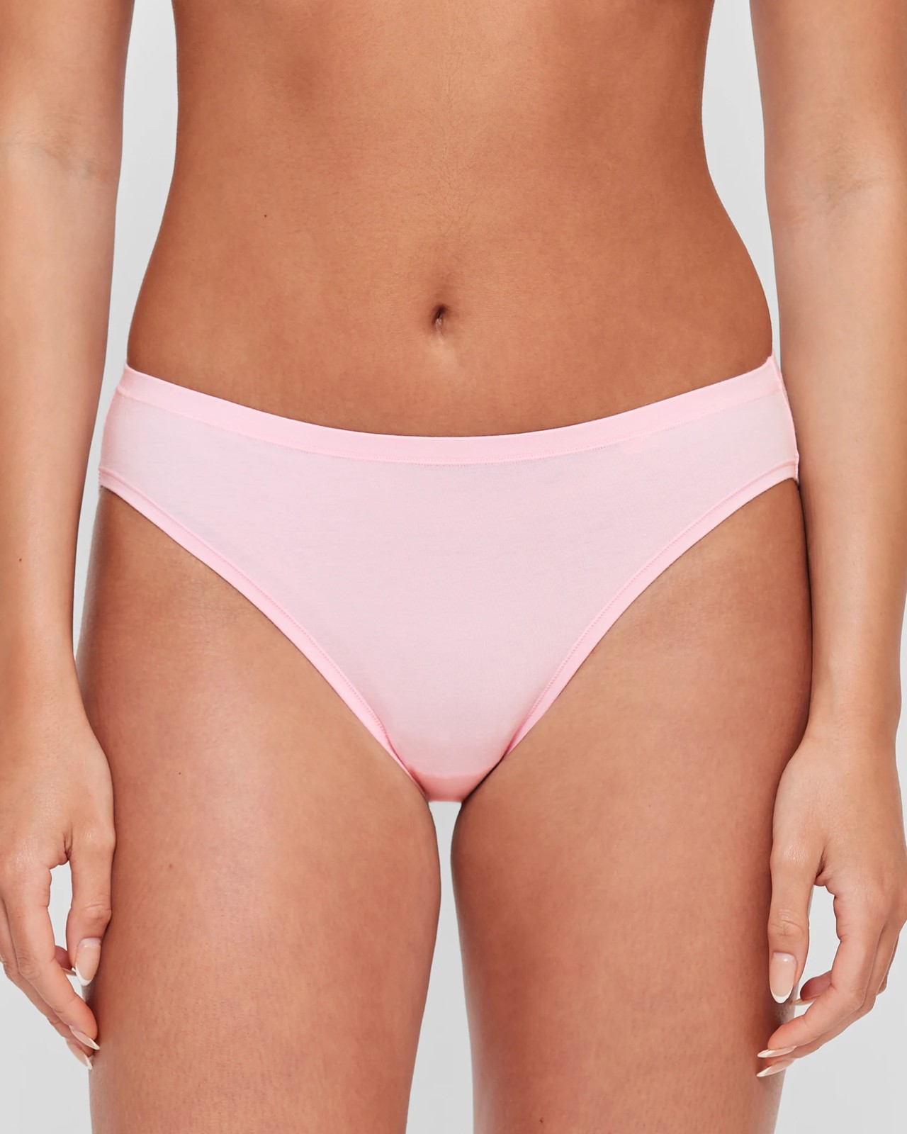 Jockey Women's Comfort Classics Bamboo Hi Cut Briefs 2 Pack - Pink