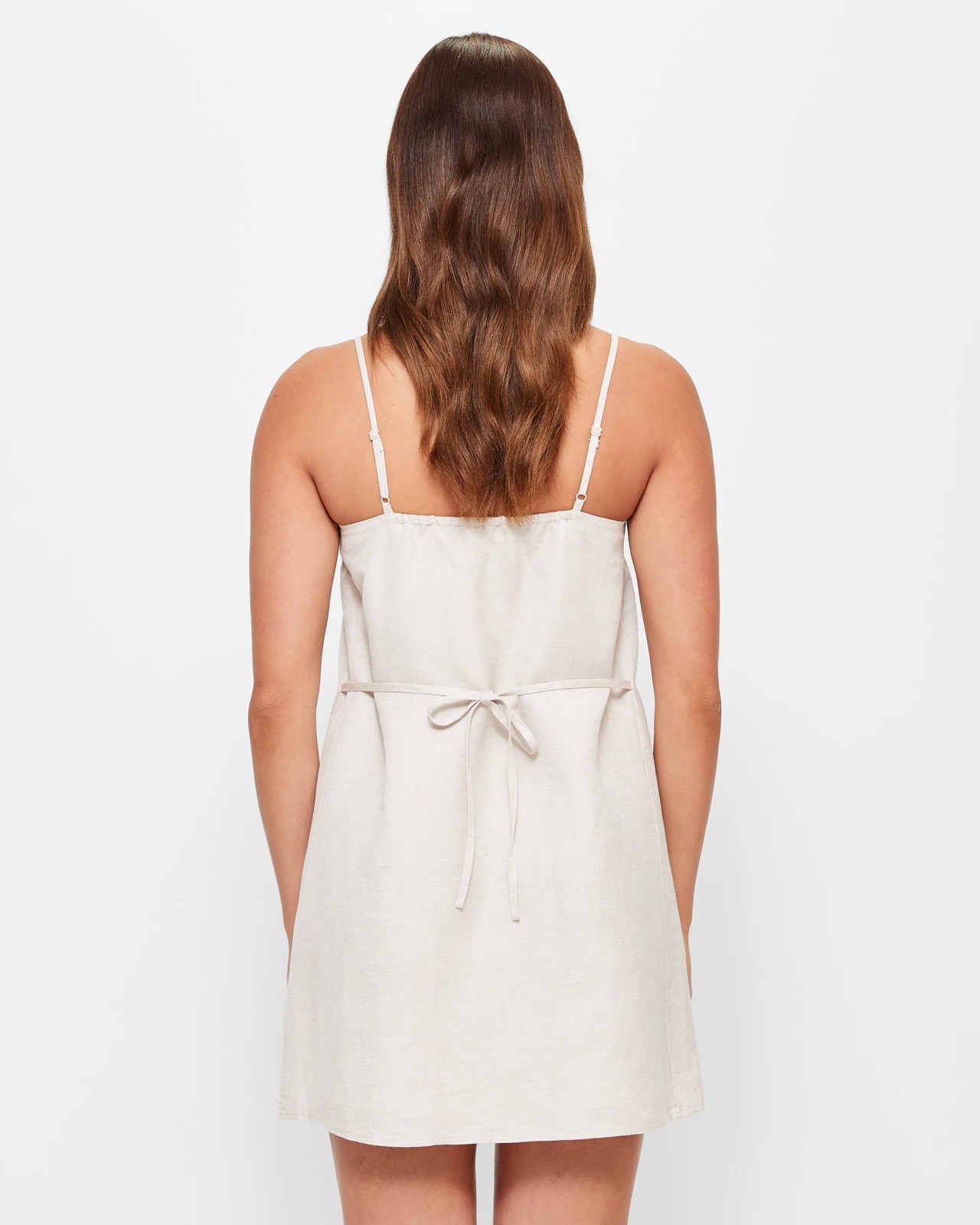 chinese dress ladies Linen Mini Dress