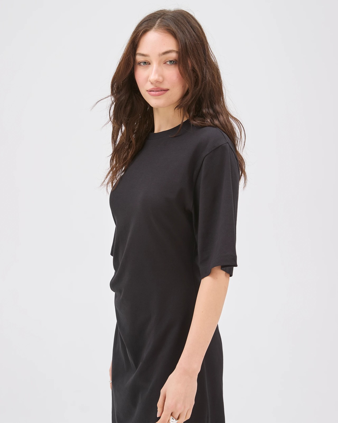Lily Loves Australian Cotton Mini T-Shirt Dress - Black 5 of 5