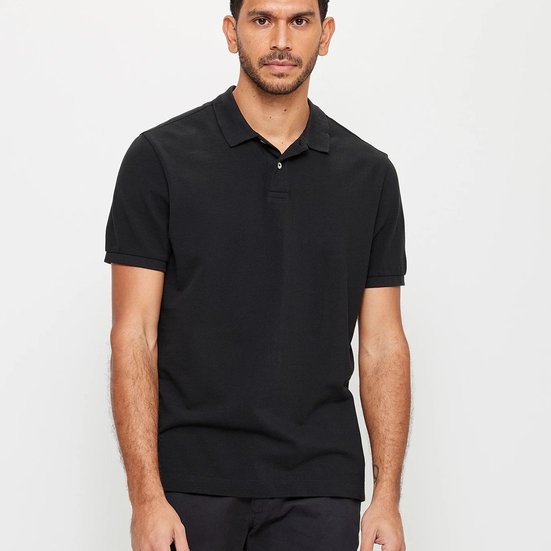 Pique Polo Shirt - Black | Target Australia