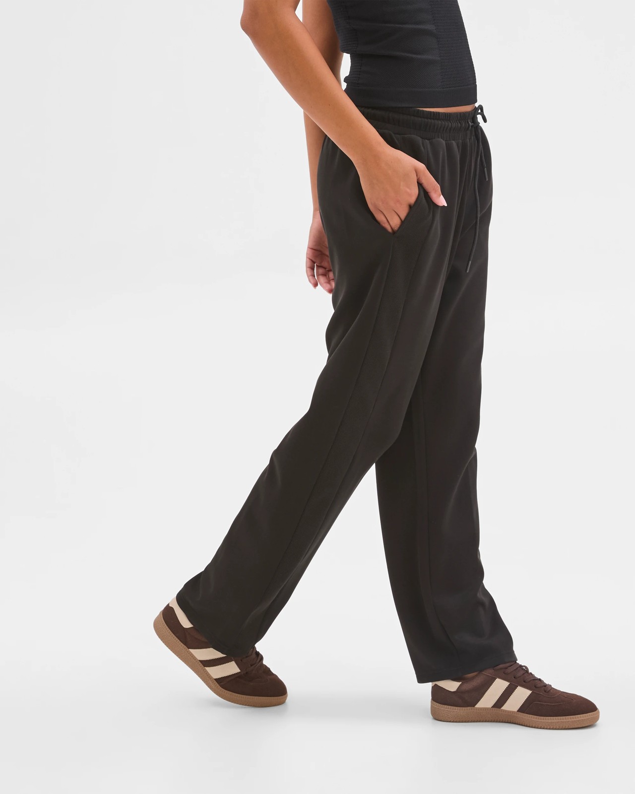 Knit Panel Movement Wide Leg Pants 2 of 5