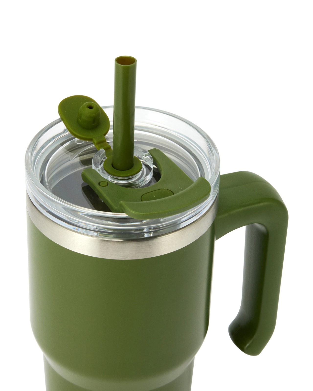 Anko 600ml Olive Drink Bottle with Handle 2 of 5