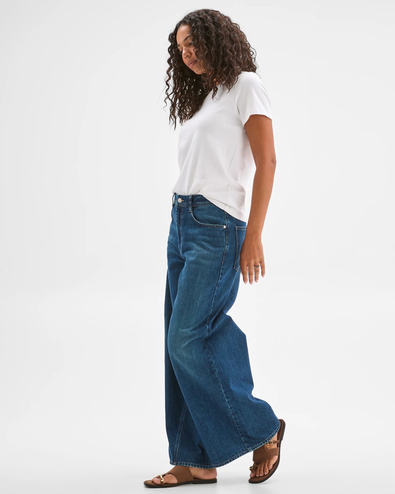 Wide Leg Slouch Denim Jeans 4 of 5