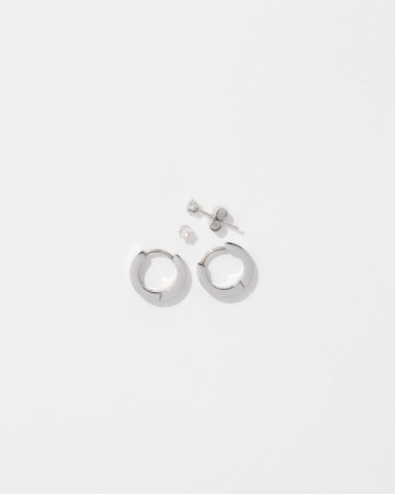 Waterproof 2 Pack Huggie Earrings Set