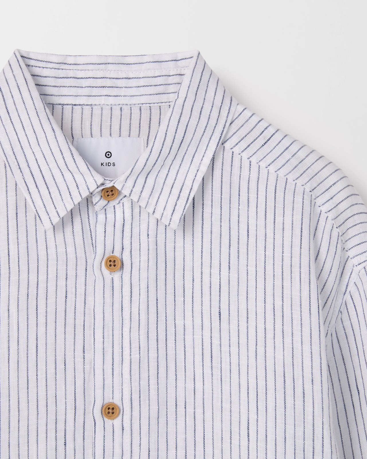 European Linen Long Sleeve Shirt - Blue / Stripe 6 of 6