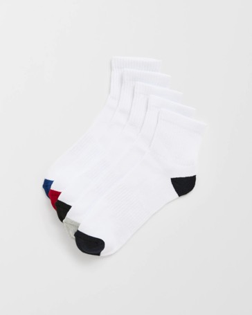 Maxx Australian Cotton Blend 5 Pack Quarter Crew Socks