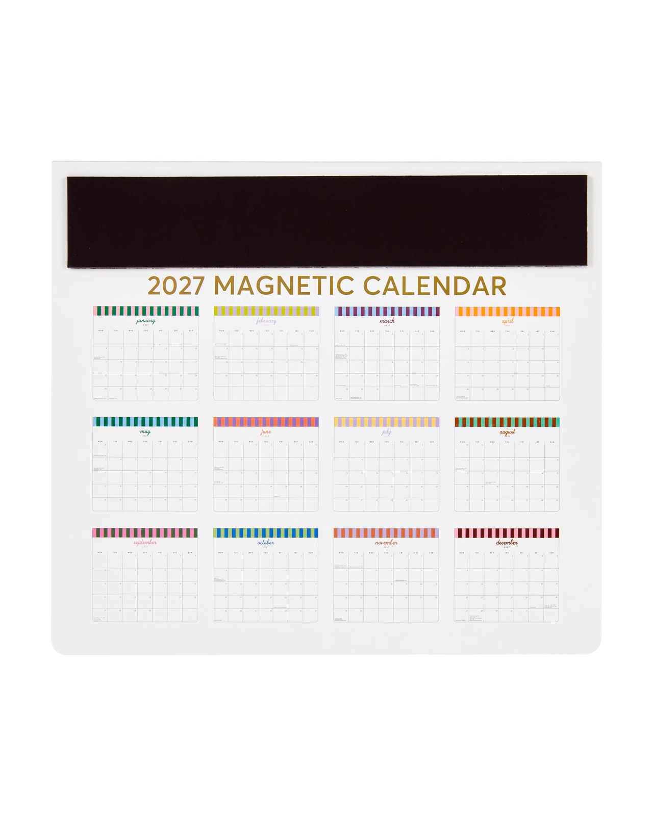 Anko 2027 Magnetic Stripe Calendar 4 of 5