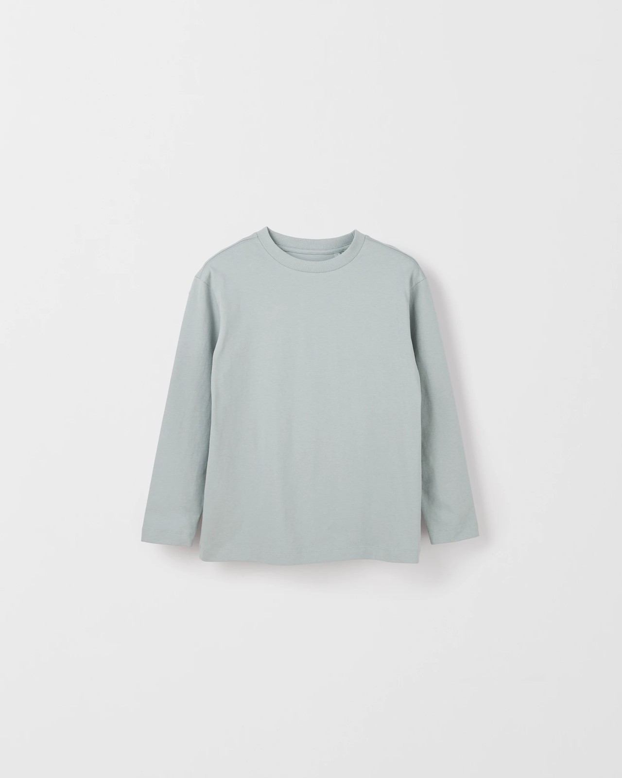 Australian Cotton 2 Pack Long Sleeve T-Shirt - White/Dusty Teal 3 of 4
