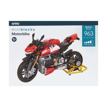 963 Piece Mini Blocks Vehicle Series: Motorbike