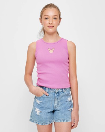 Disney Embroidered Rib Tank