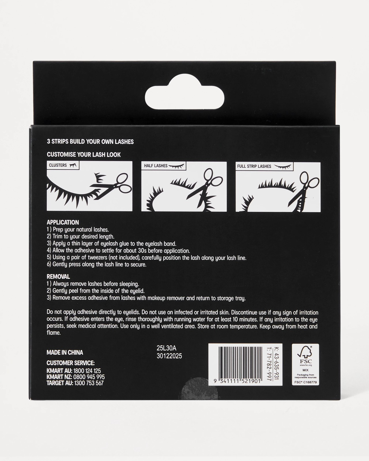 OXX Cosmetics 3 Piece Build Your Own False Lashes - No. 1011 5 of 5