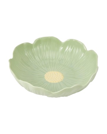 Anko Green Large Floral Bowl