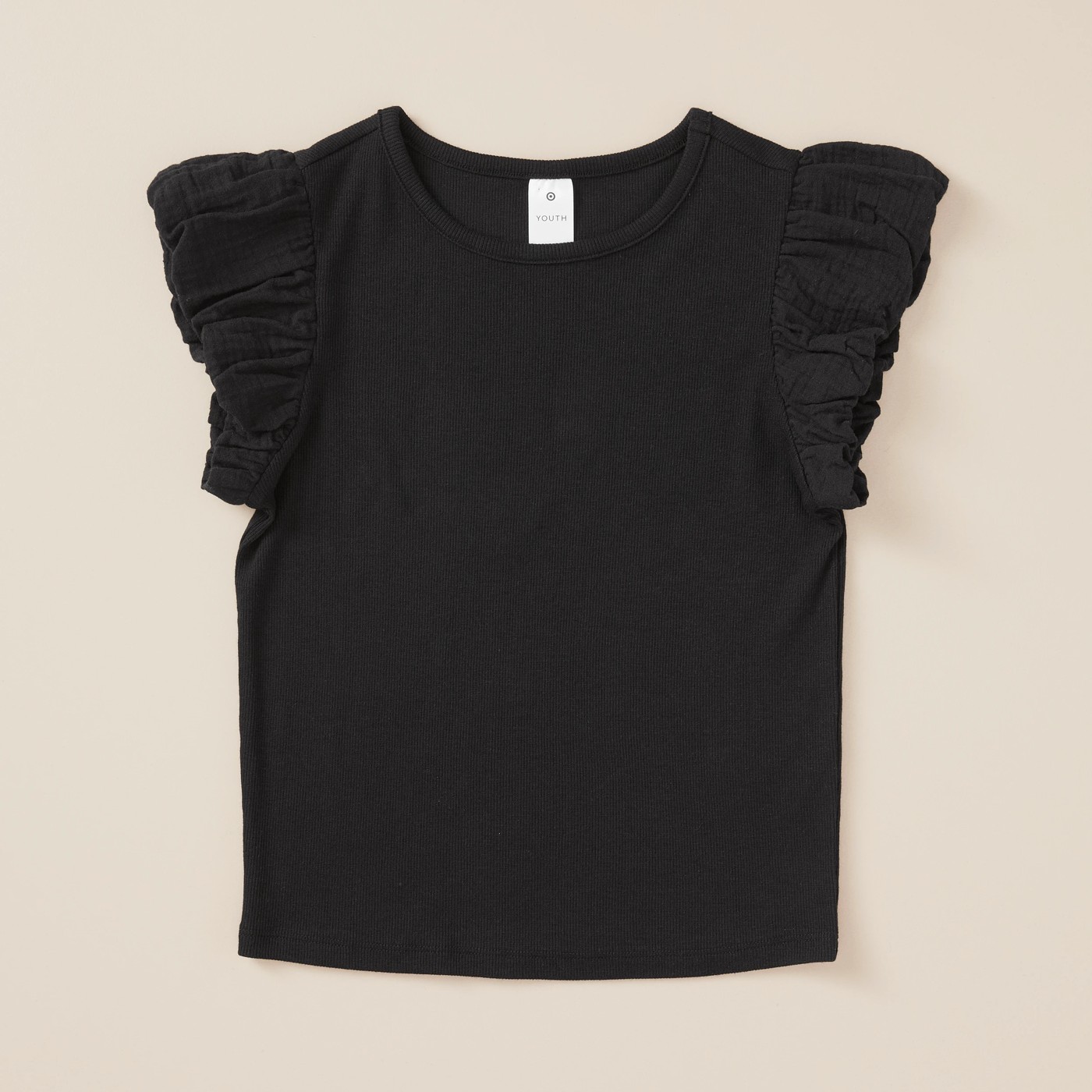 Rib Puff Sleeve T-shirt 4 of 4