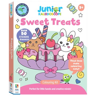 Junior Kaleidoscope Sweet Treats Colouring Kit - Book