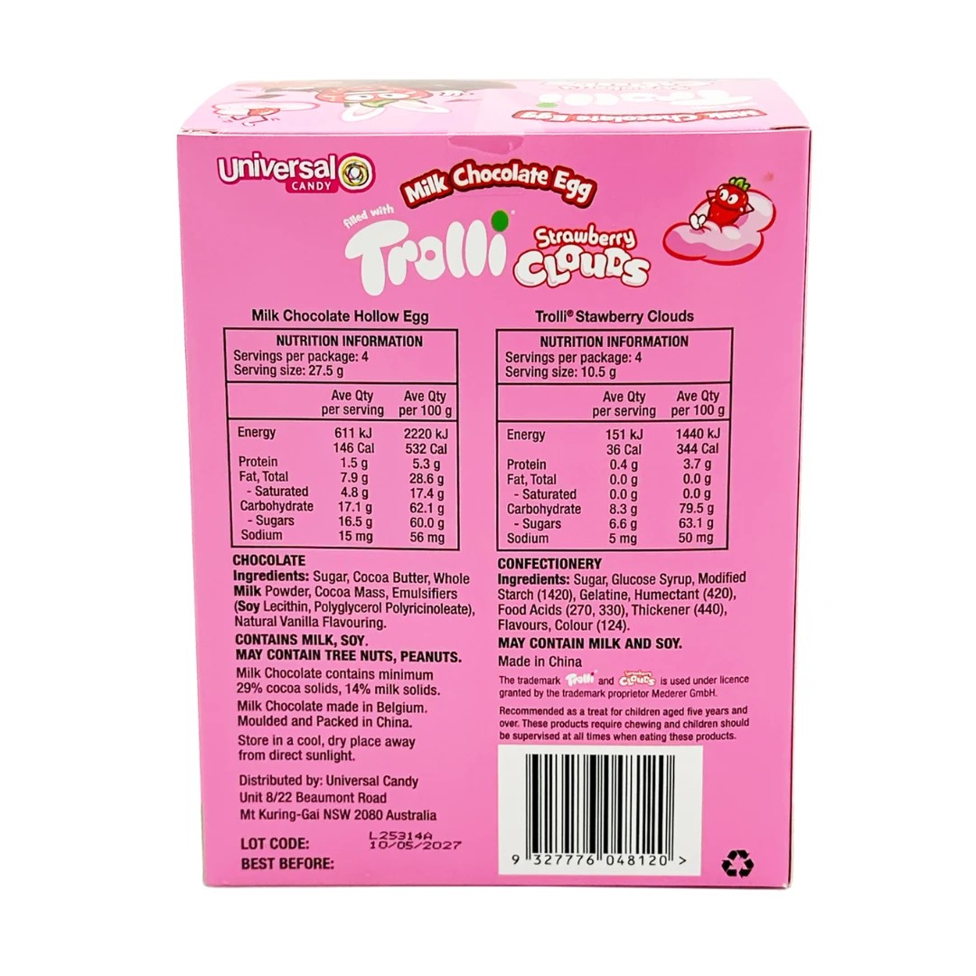 Trolli Strawberry Clouds Casket Egg 152g 4 of 4