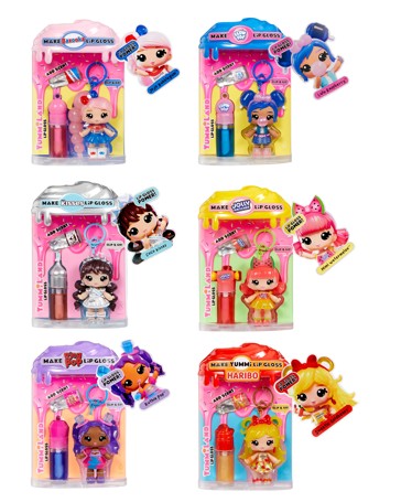 Yummiland Lip Gloss Dolls: Licensed Sweets in PDQ Box - Assorted