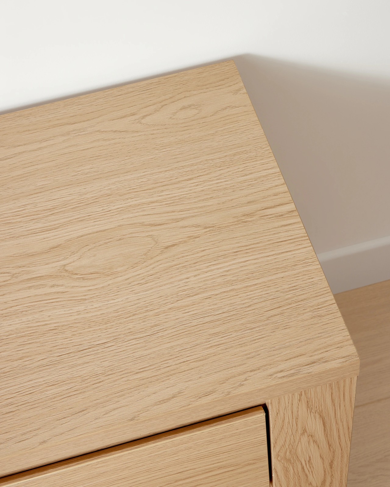 Anko Tide 2 Drawer Bedside Table - Oak 6 of 6