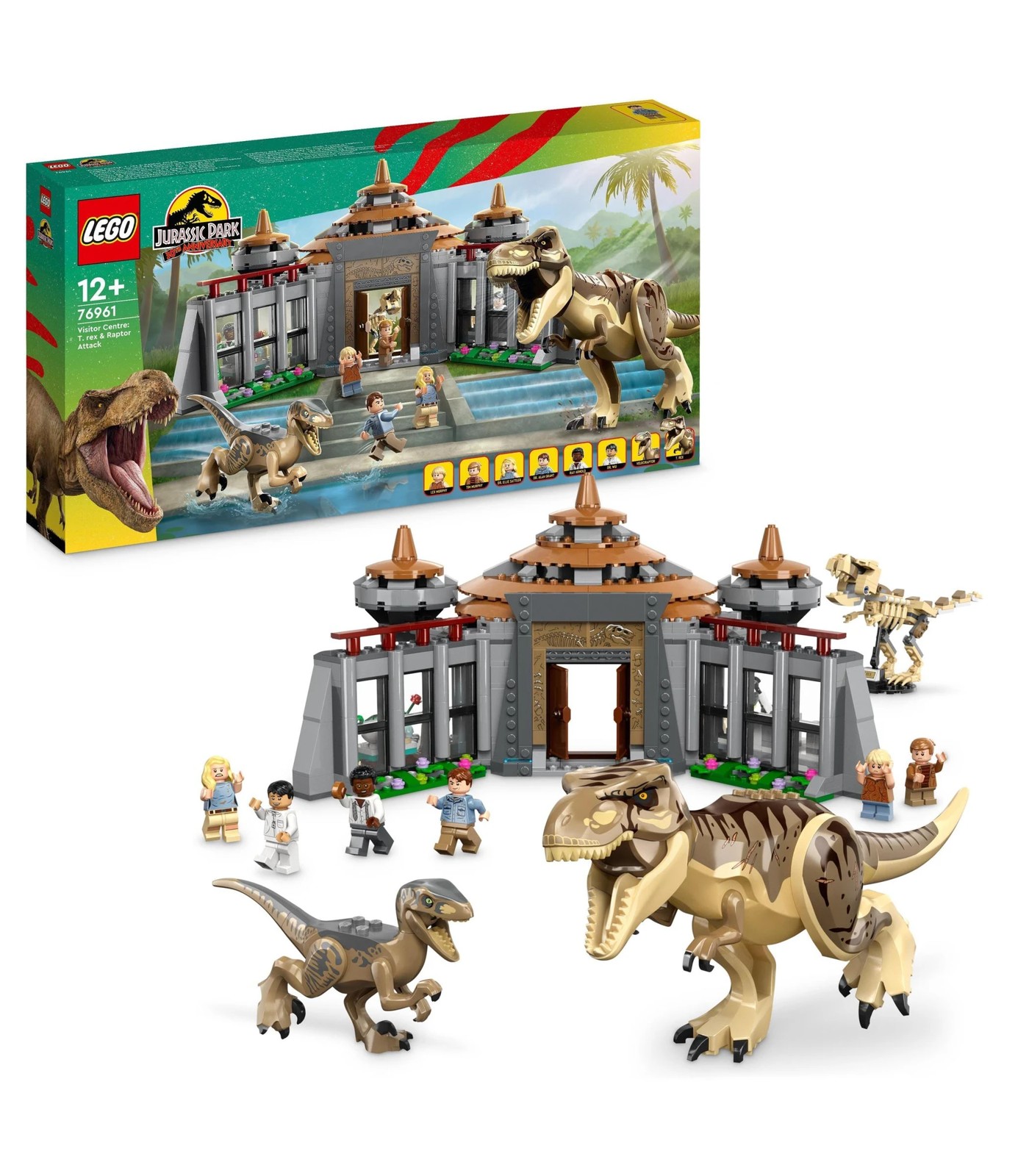 LEGO® Jurassic Park Visitor Centre: T. rex & Raptor Attack 76961