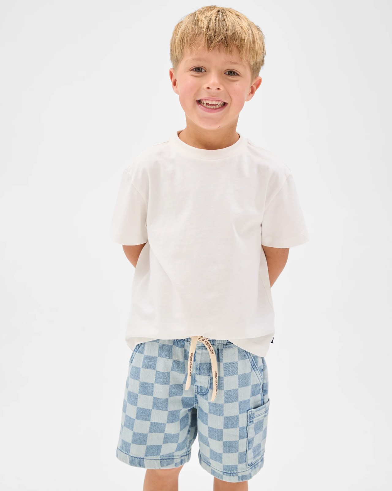 Pull On Denim Volley Shorts - Mid Wash 2 of 6