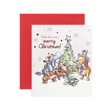 Hallmark Christmas Card - Winnie The Pooh
