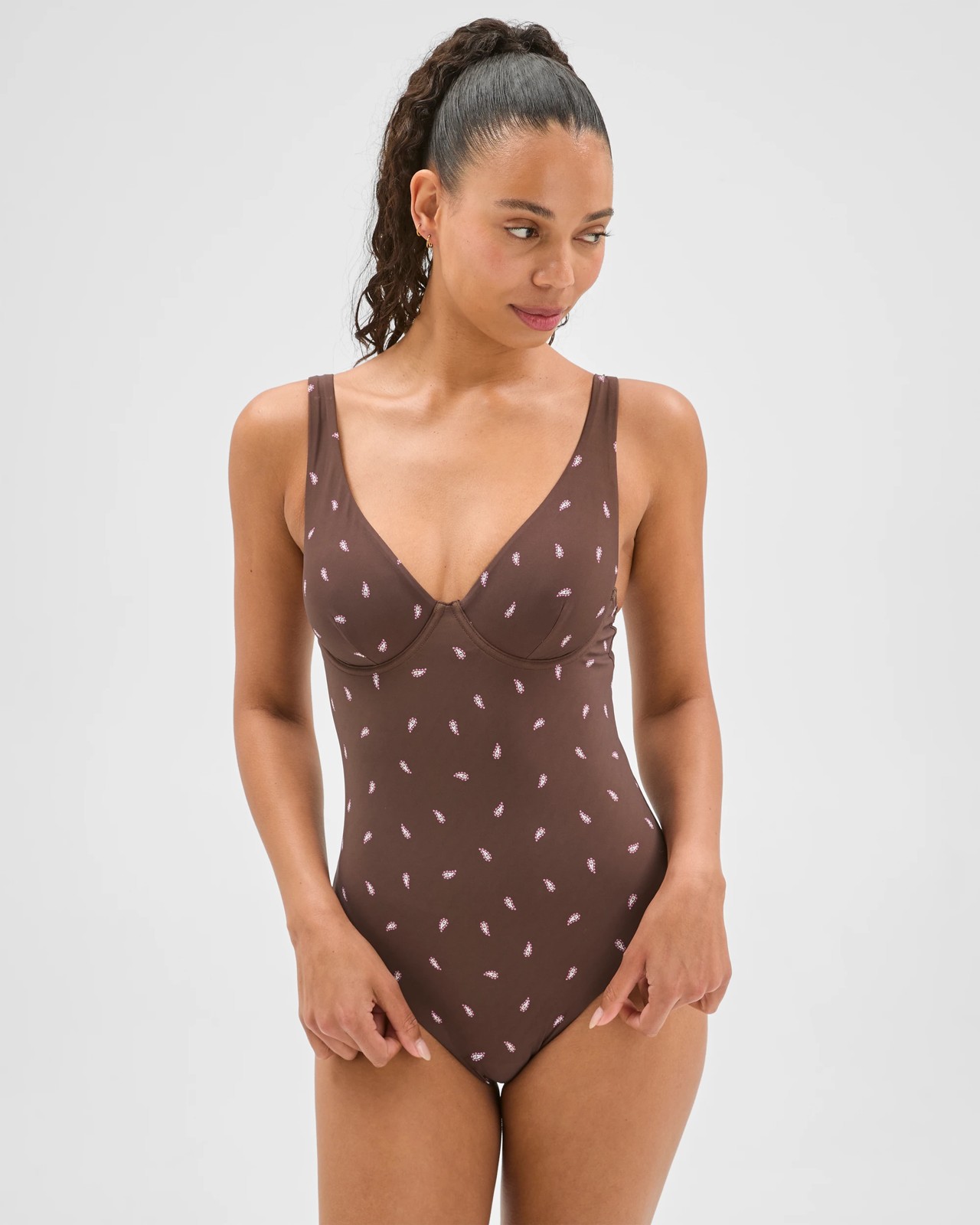 Shape Your Body V-Neck Underwire One Piece Bathers 2 of 6