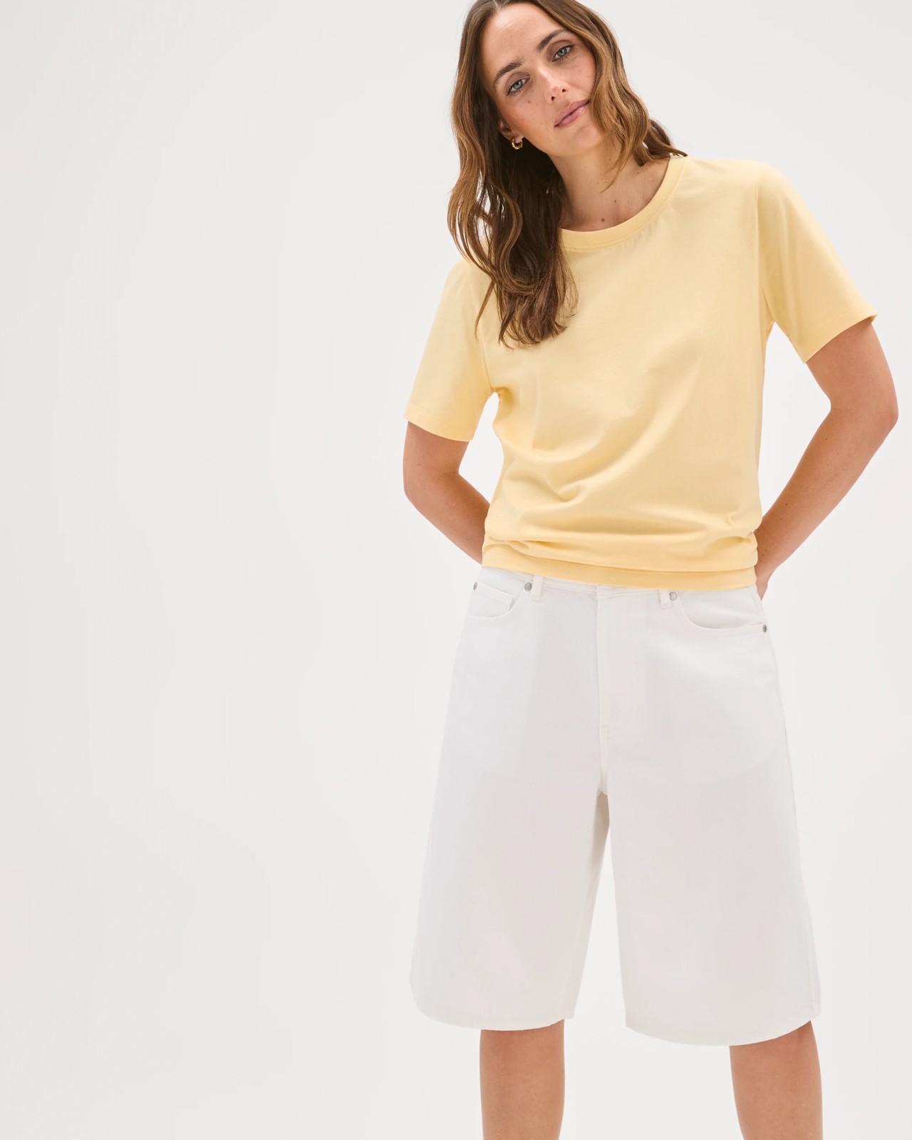 Australian Cotton Classic T-Shirt - Butter Lemon 2 of 5