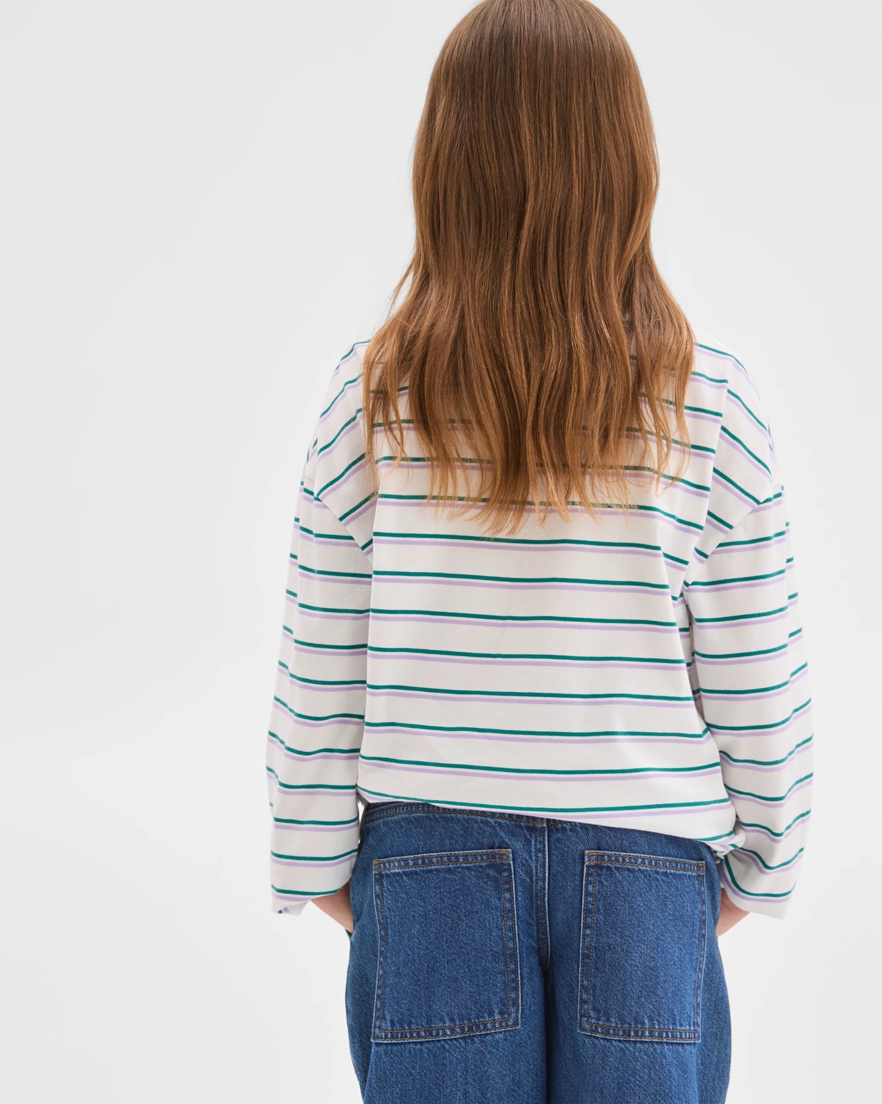 Australian Cotton Long Sleeve T-Shirt - Green / Pink 5 of 5