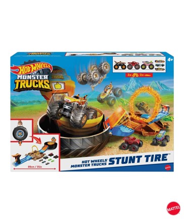 Mattel Hot Wheels Monster Trucks Stunt Tire Playset