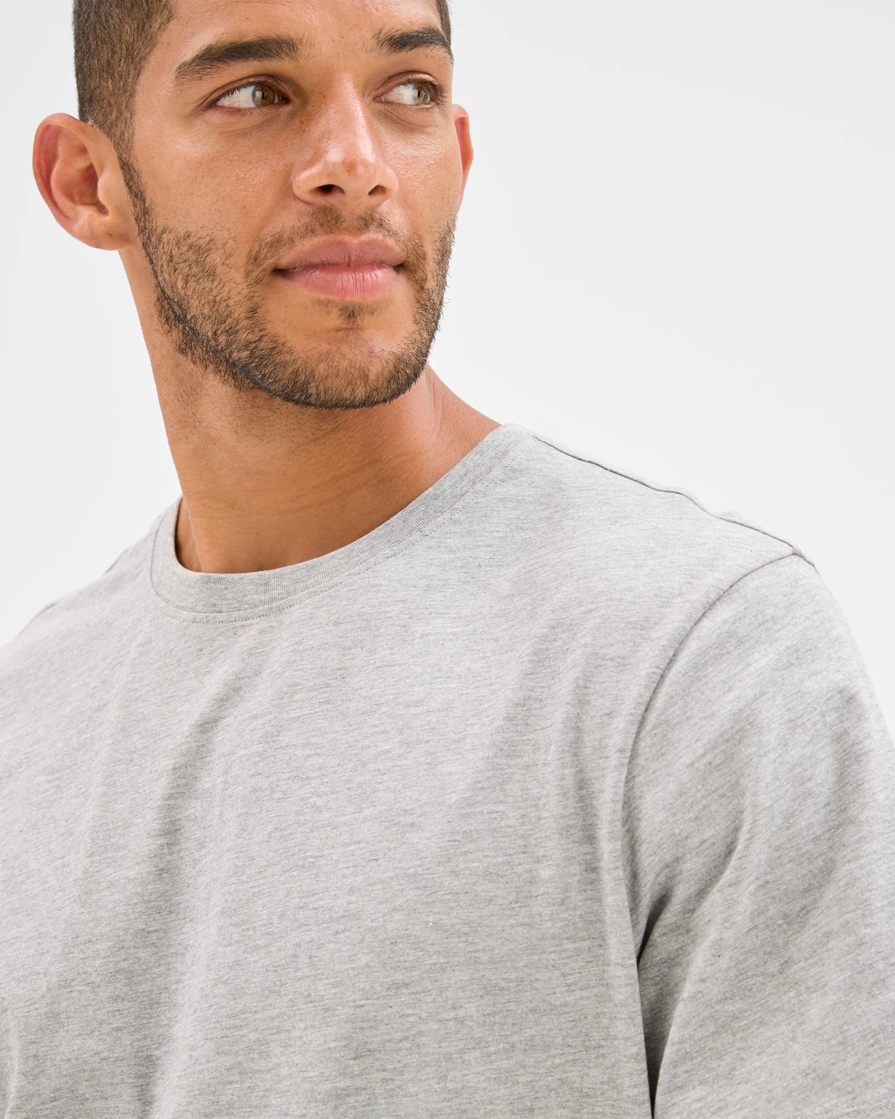 Australian Cotton T-Shirt - Grey Marle 5 of 6