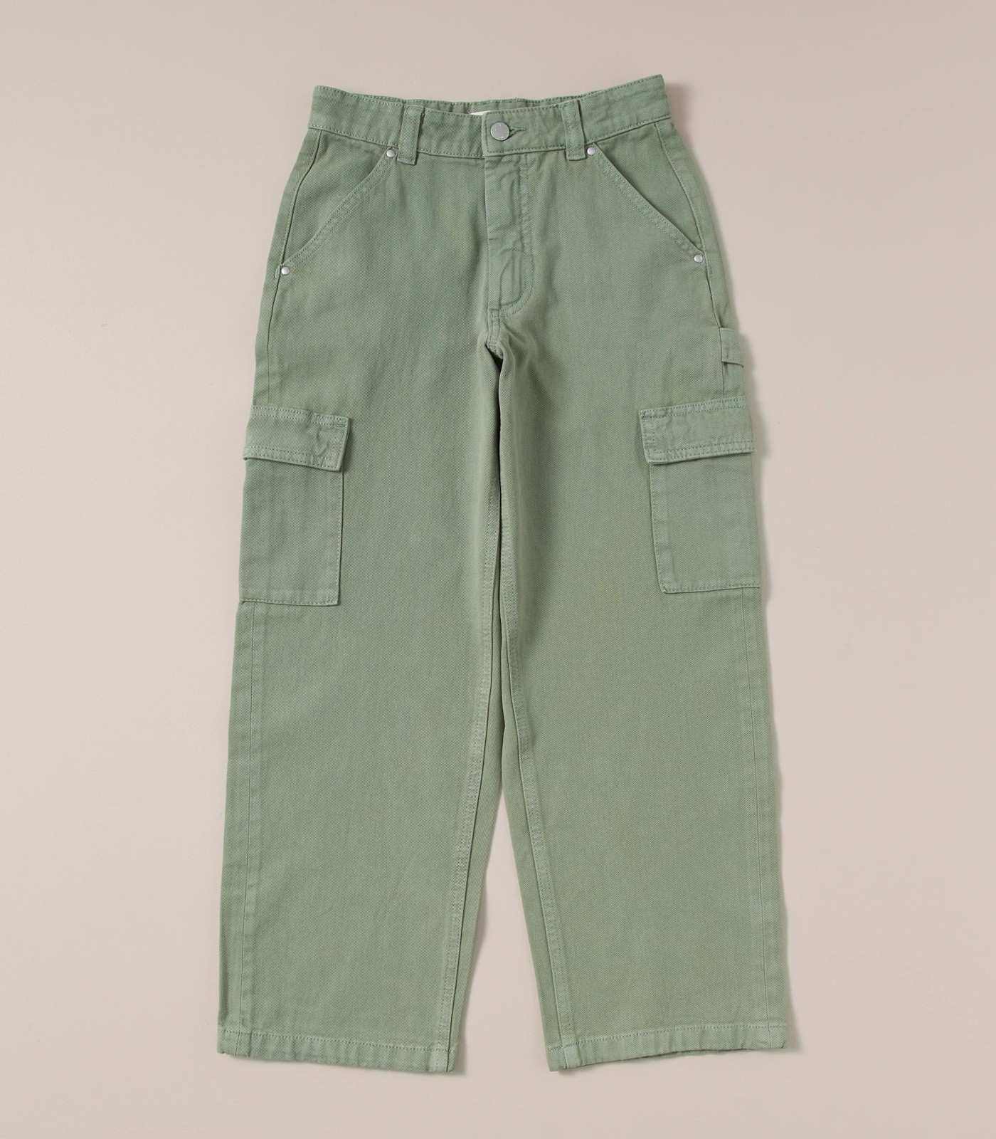 【WONDER WONDER】Wooden Washing Cargo Front Silt Denim L SK Wonder cargo jeans – CDH STUDIO