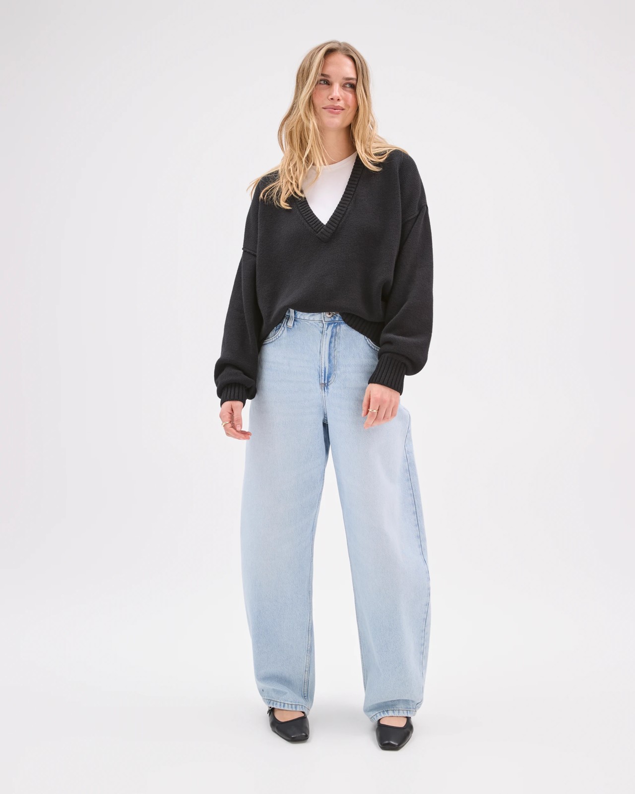 Lily Loves Deep V-Neck Jumper 2 of 6