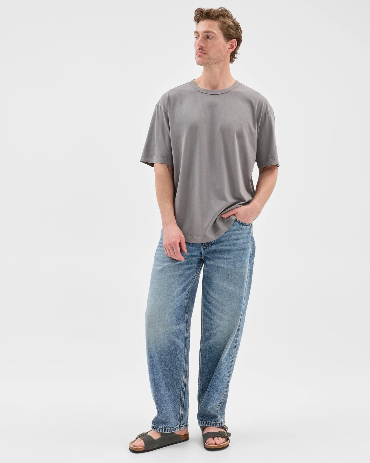 Australian Cotton T-Shirt  - Grey 2 of 5