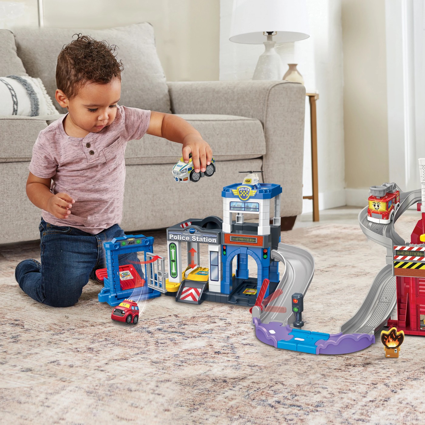 VTech Toot-Toot Drivers Police Station & Fire Station 3 of 4