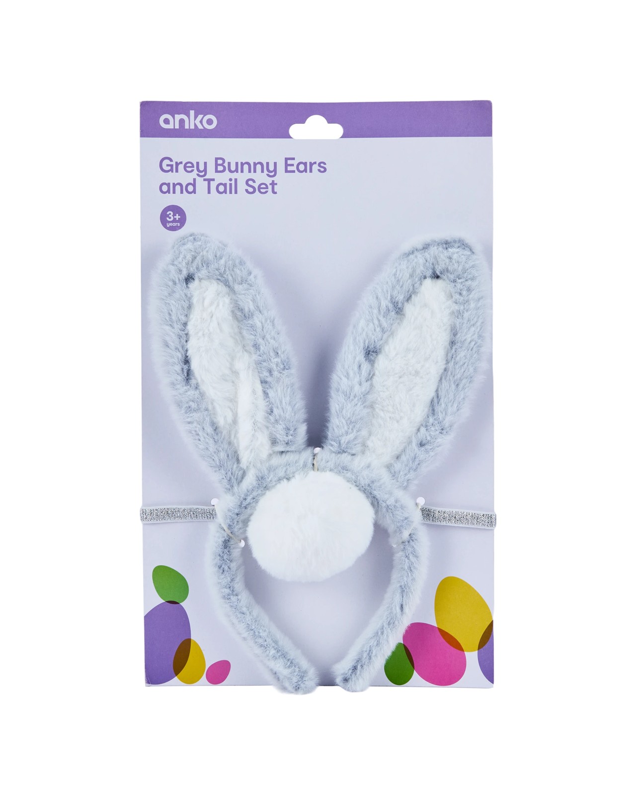 Anko Grey Bunny Ears and Tail Set 5 of 5