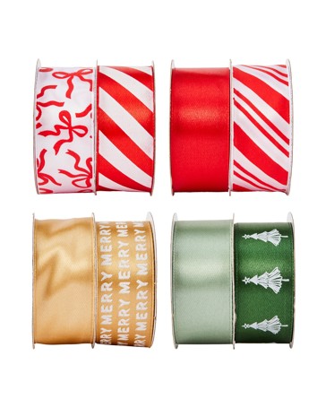 Anko 2 Pack Christmas Gift Ribbons - Assorted